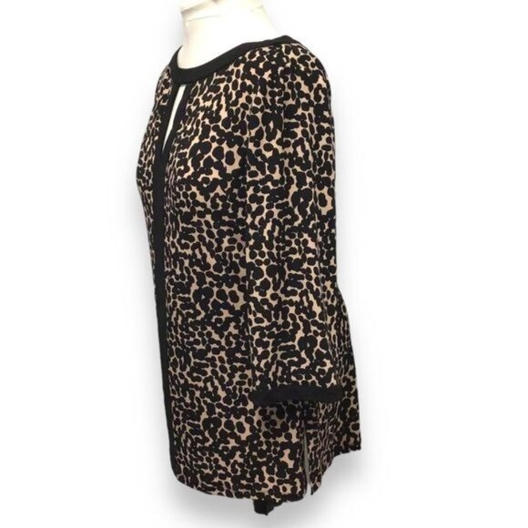 J. HOWARD Women’s Animal Print Stretch Back Zipper Tunic, size 16 - Picture 3 of 8
